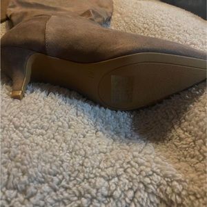 Wide calf taupe boots.  Brand new
